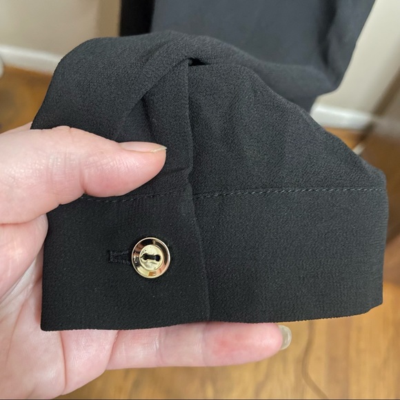 Liberty Love Chiffon Long Sleeve Tie- Front Waist Large Dress - Picture 9 of 12